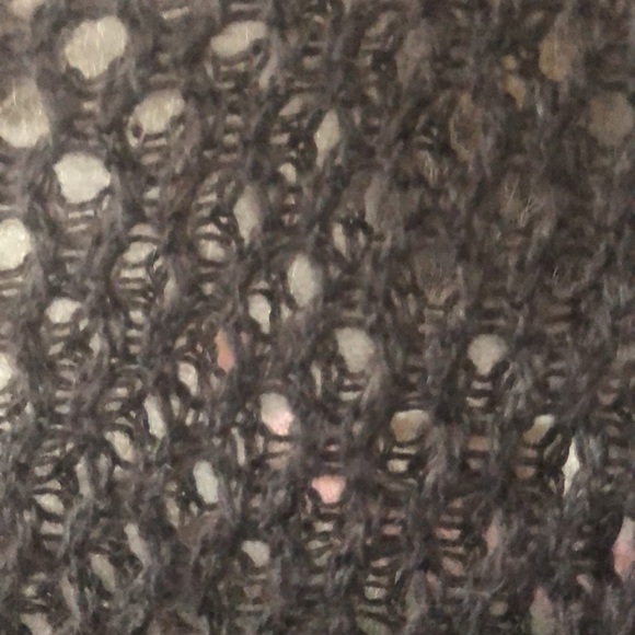 RODEBJER dark grey open knit lagenlook sweater beach cover up minimalist  size S - Picture 4 of 9